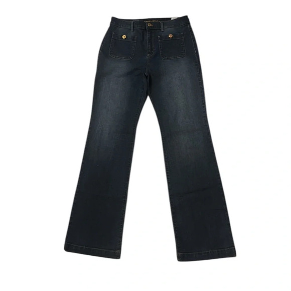 MICHAEL Michael Kors Denim - Michael Kors boot cut dark blue  hippie jeans size woman 8 28”